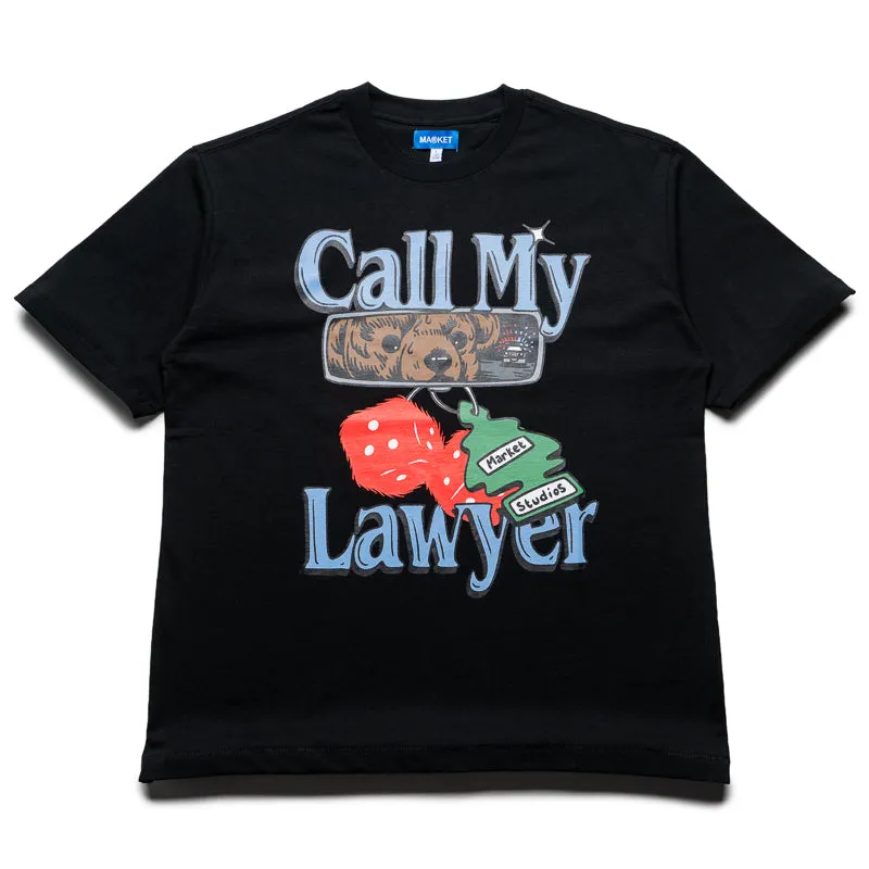winter season Market Call My Lawyer Chase Tee - Pirate Black