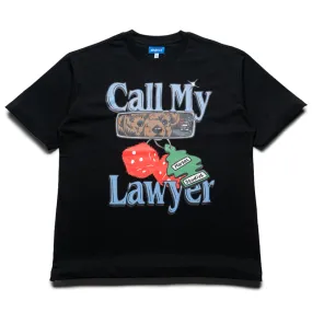 winter season Market Call My Lawyer Chase Tee - Pirate Black