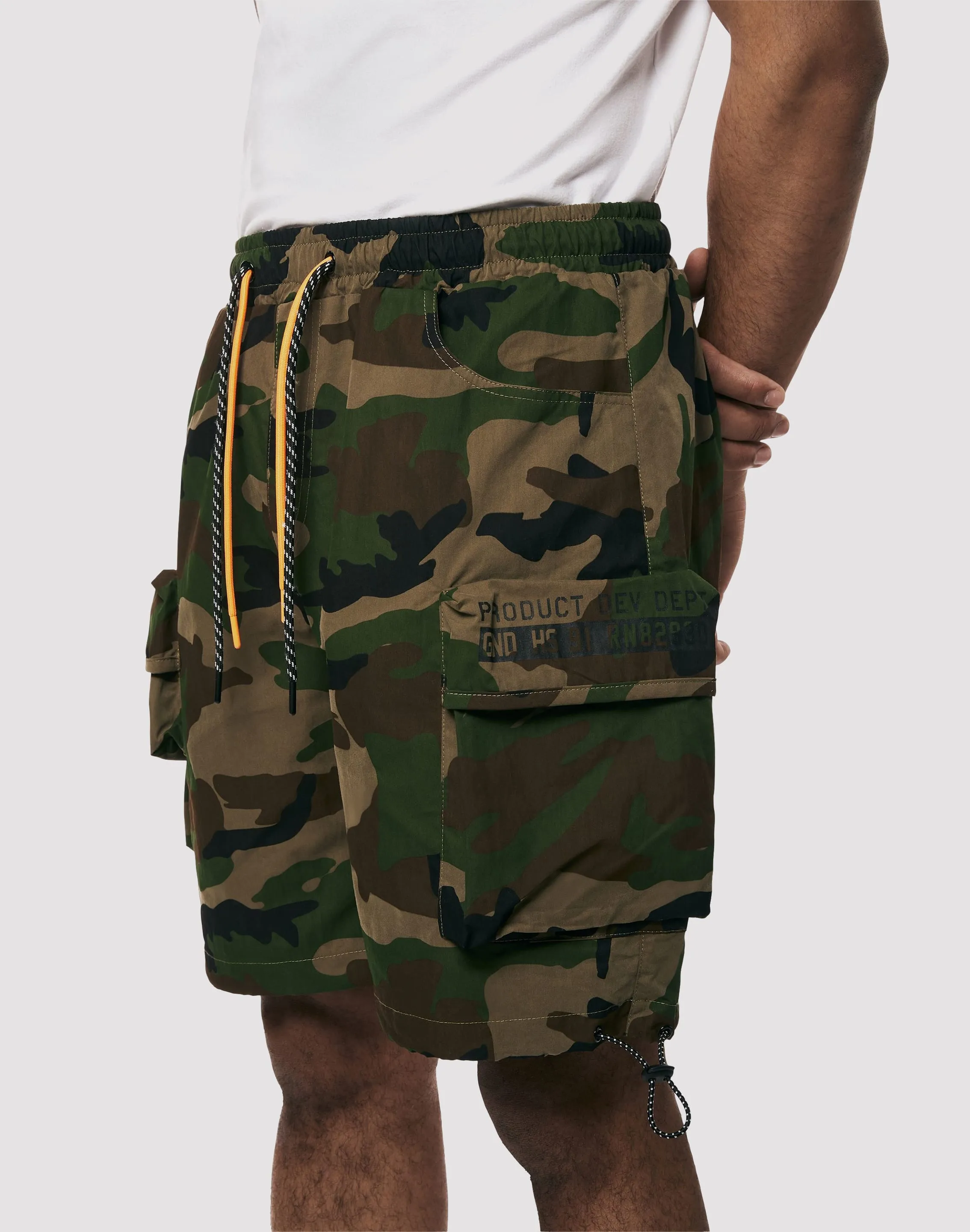TaglessNeckline Grindhouse Nylon Camo Shorts
