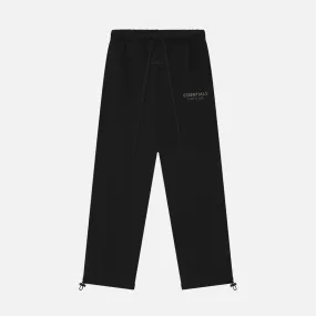 RELAXED FLEECE SWEATPANT - JET BLACK Camera Glow Art Glow