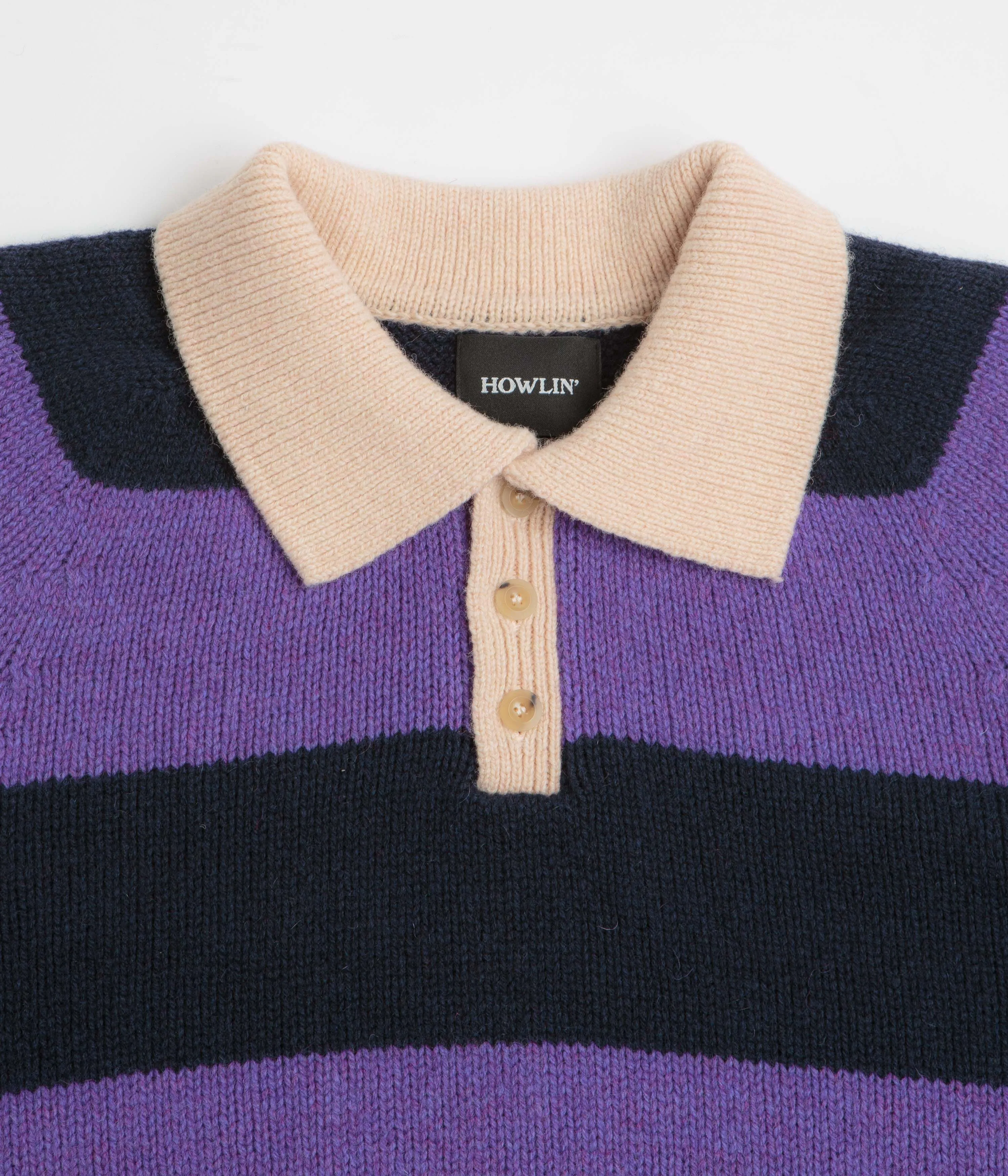 Howlin' Absolute Polo Knit Sweatshirt - Violet Dreams product gym ready performance