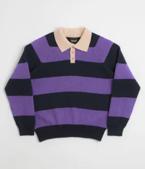 Moisture wicking Howlin' Absolute Polo Knit Sweatshirt - Violet Dreams
