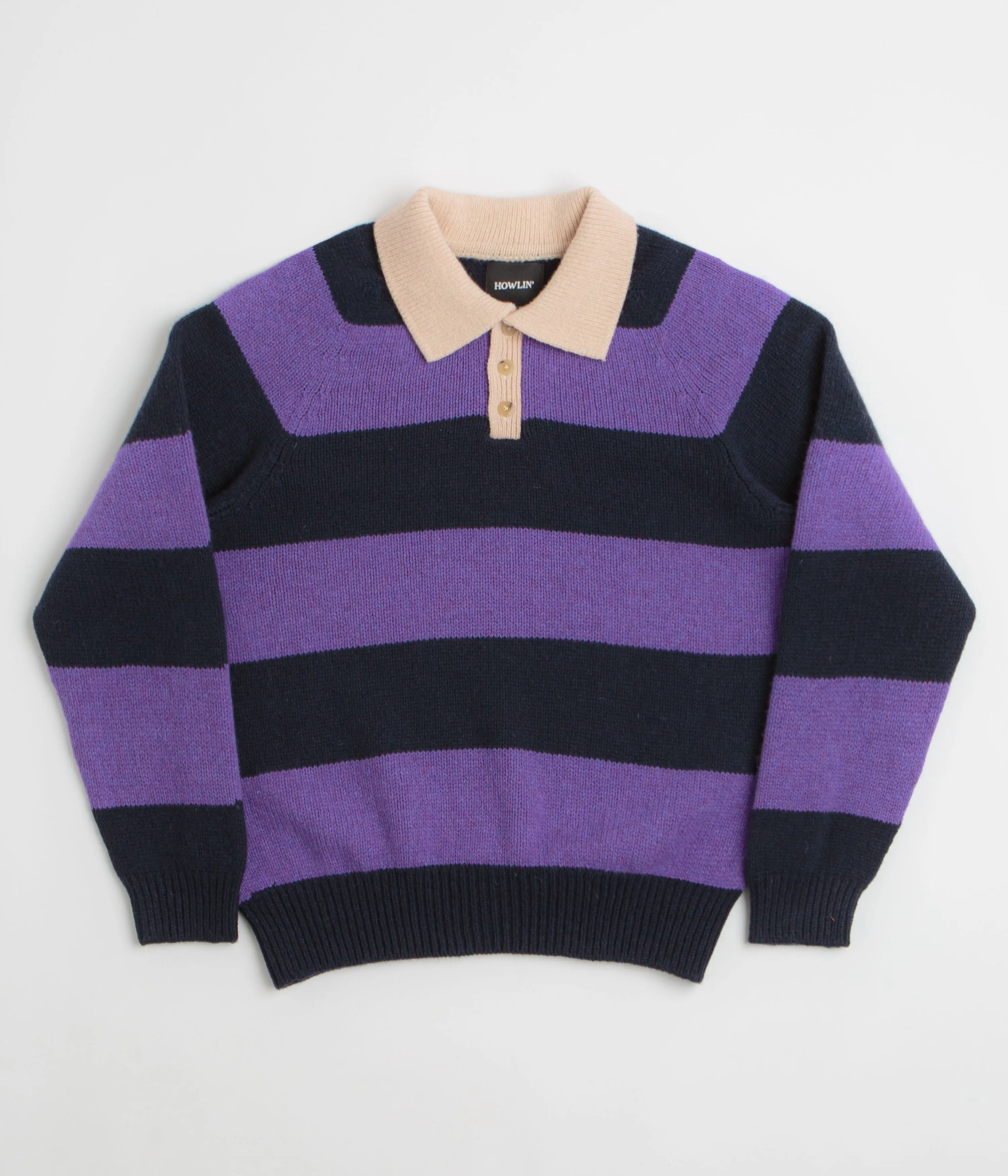Moisture wicking Howlin' Absolute Polo Knit Sweatshirt - Violet Dreams