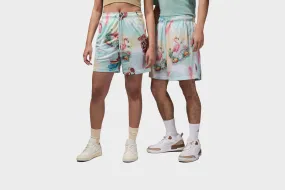 Glam Night Polish Tone Air Jordan Essentials Printed Mesh Shorts (Sail/Glacier Blue)