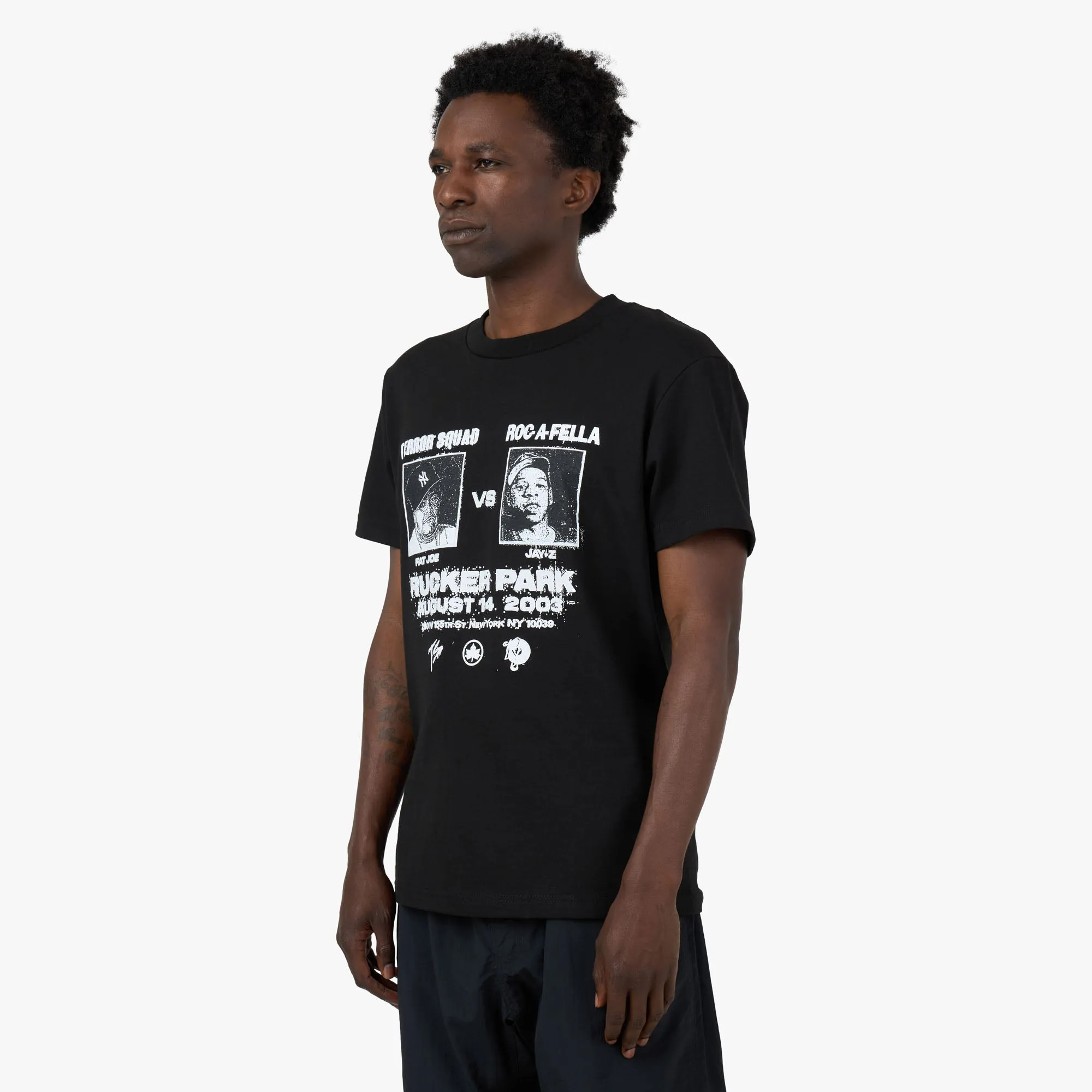 Full Court Press Rucker T-Shirt Black garden venue bold hem