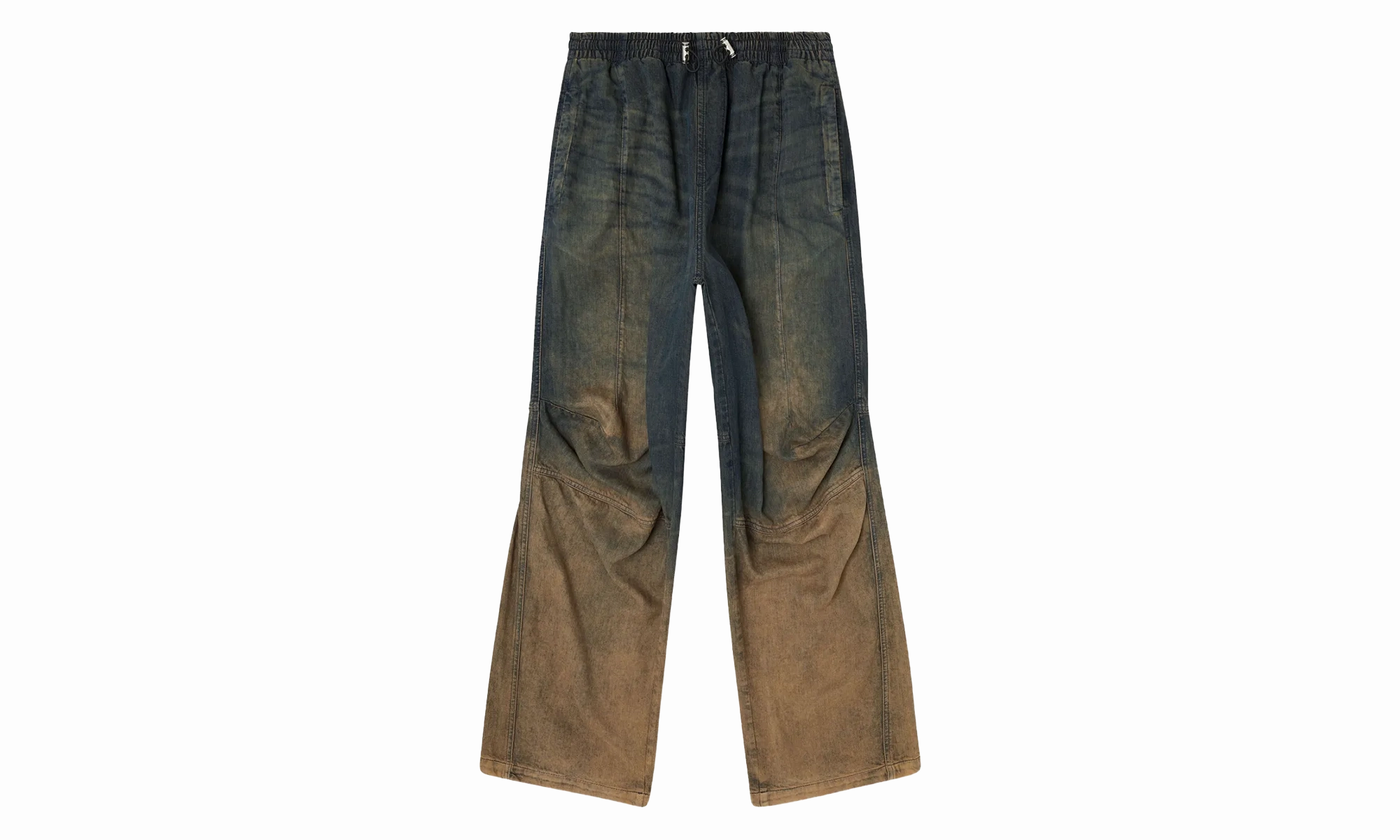 Relaxed Degrade Drawstring Jeans D-Pari "Blue" Casual Dressing Everyday Favorite