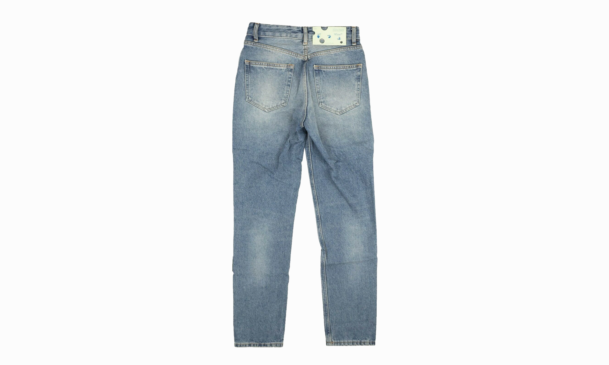 Denim Straight Jeans "Blue" Classic Office Wear