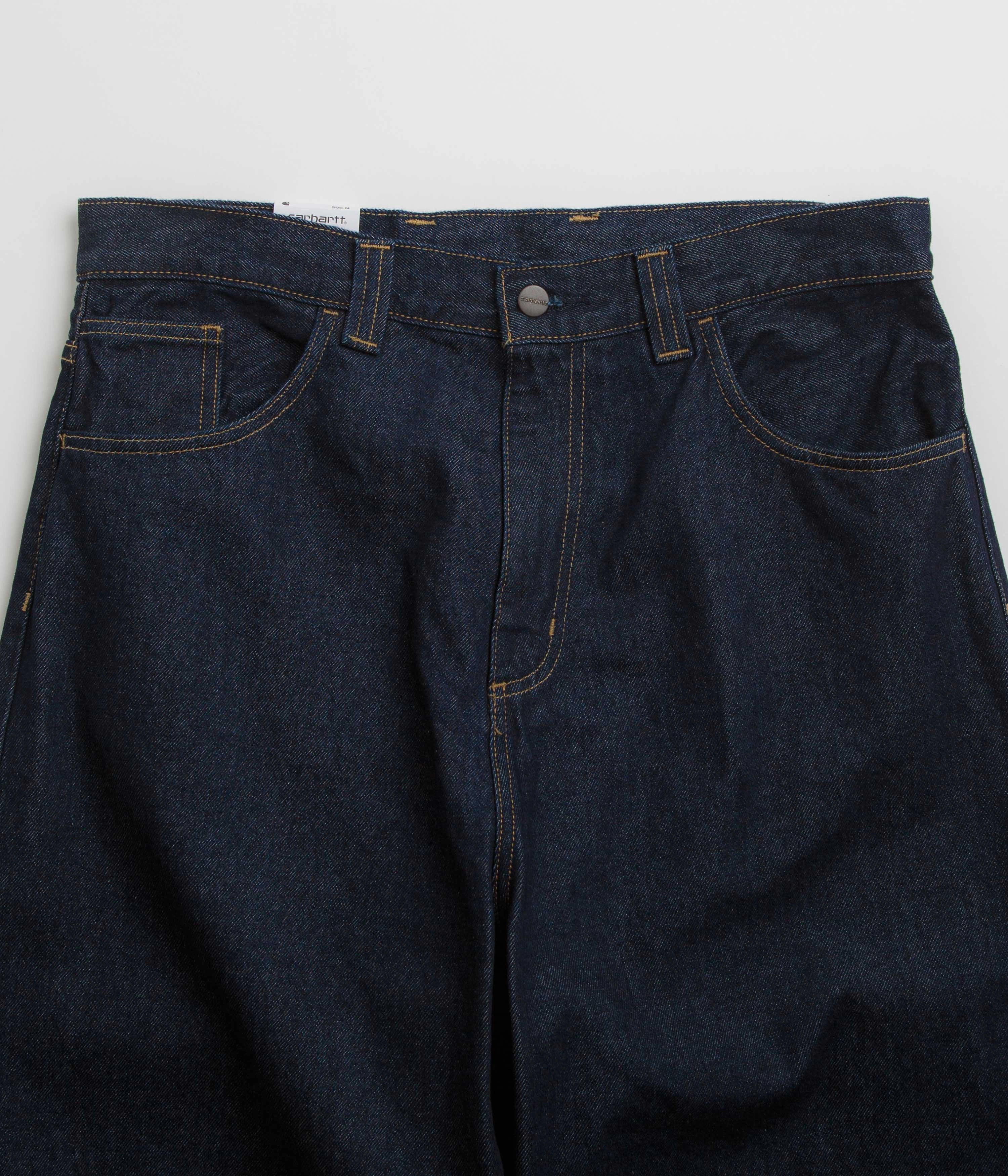 Carhartt Brandon Pants - Blue Rinsed / Blue Rubberized grip