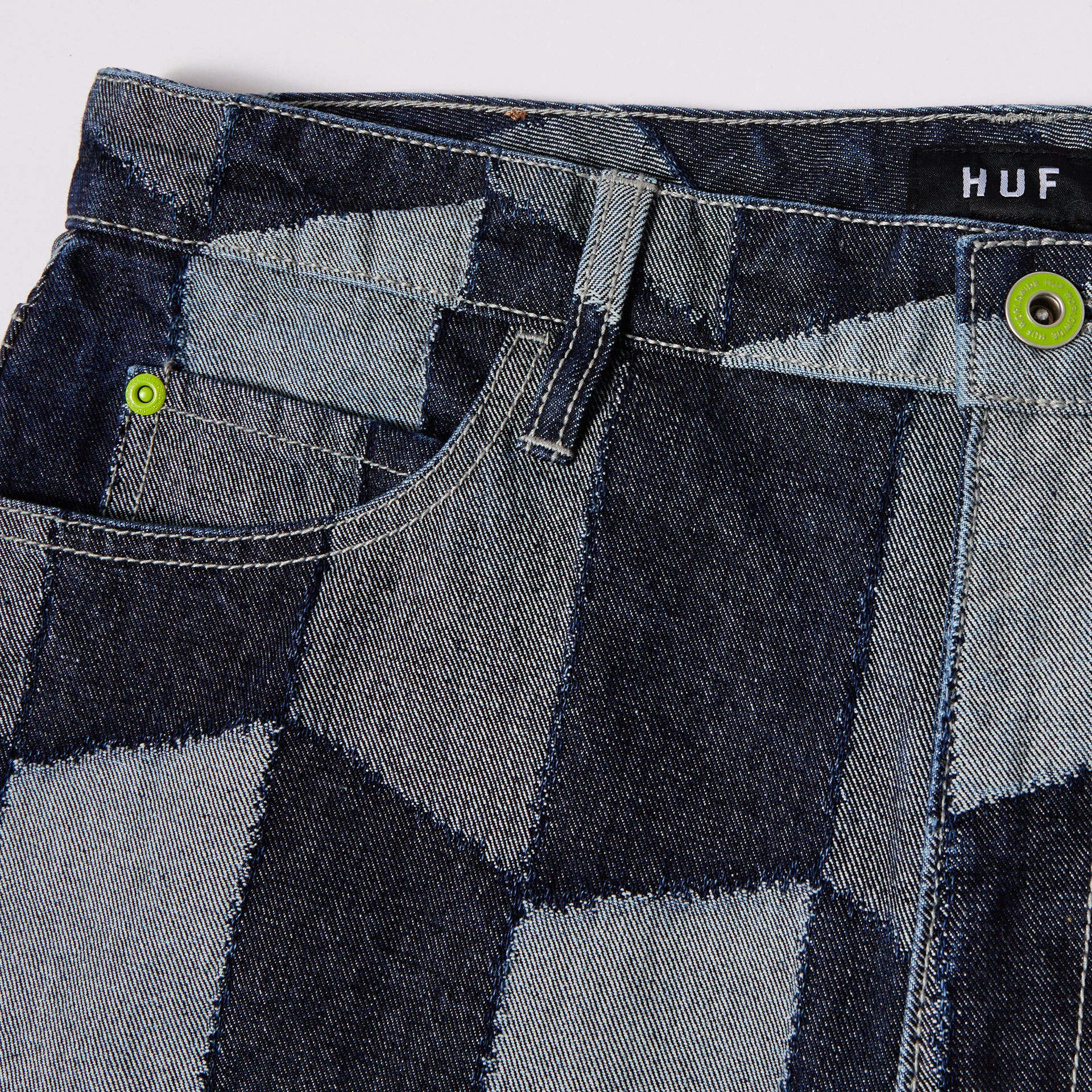 Huf Patchwork Denim Pant Fade Resistant
