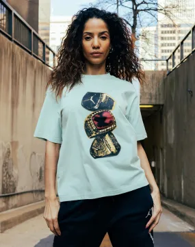 Royal Mode AdjustableHemline Jordan Graphic Tee
