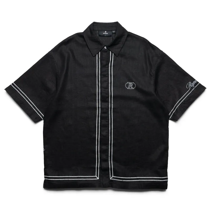 Mountain Retreat Low Maintenance Represent Border Shirt - Jet Black