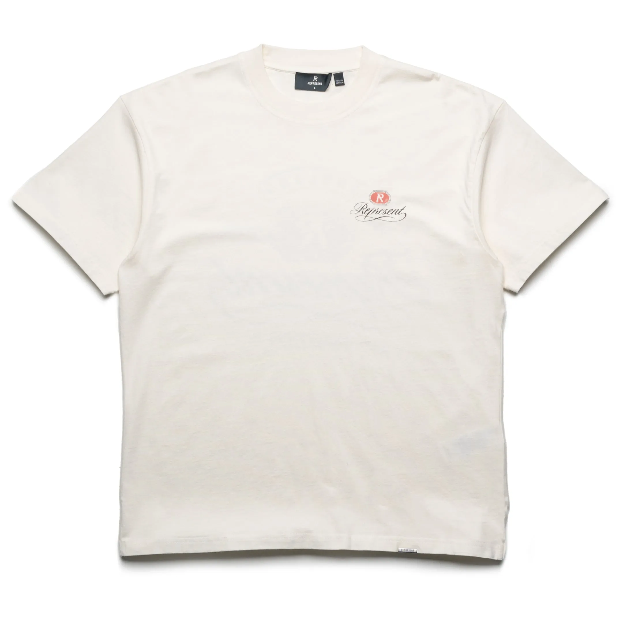 Workshop garden event Represent Grand Vintage Hand Drawn Tee - Aged White