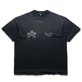 Mountain area city break Represent Hand Drawn Thoroughbred Dogs Tee - Aged Black