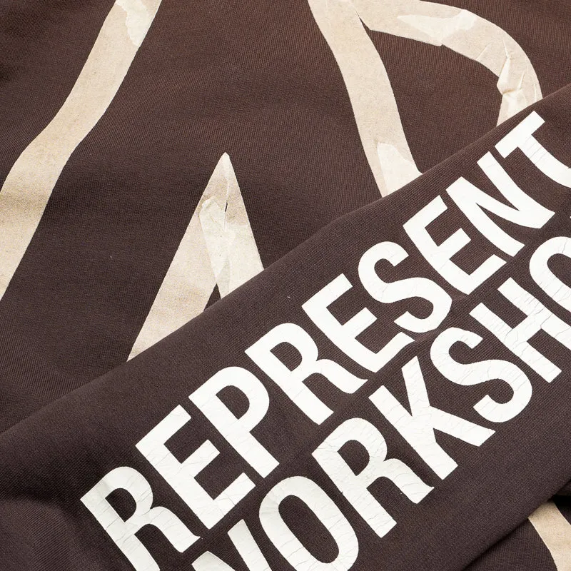 Represent Masking Tape Initial Hoodie - Cedar Seasonal Wear