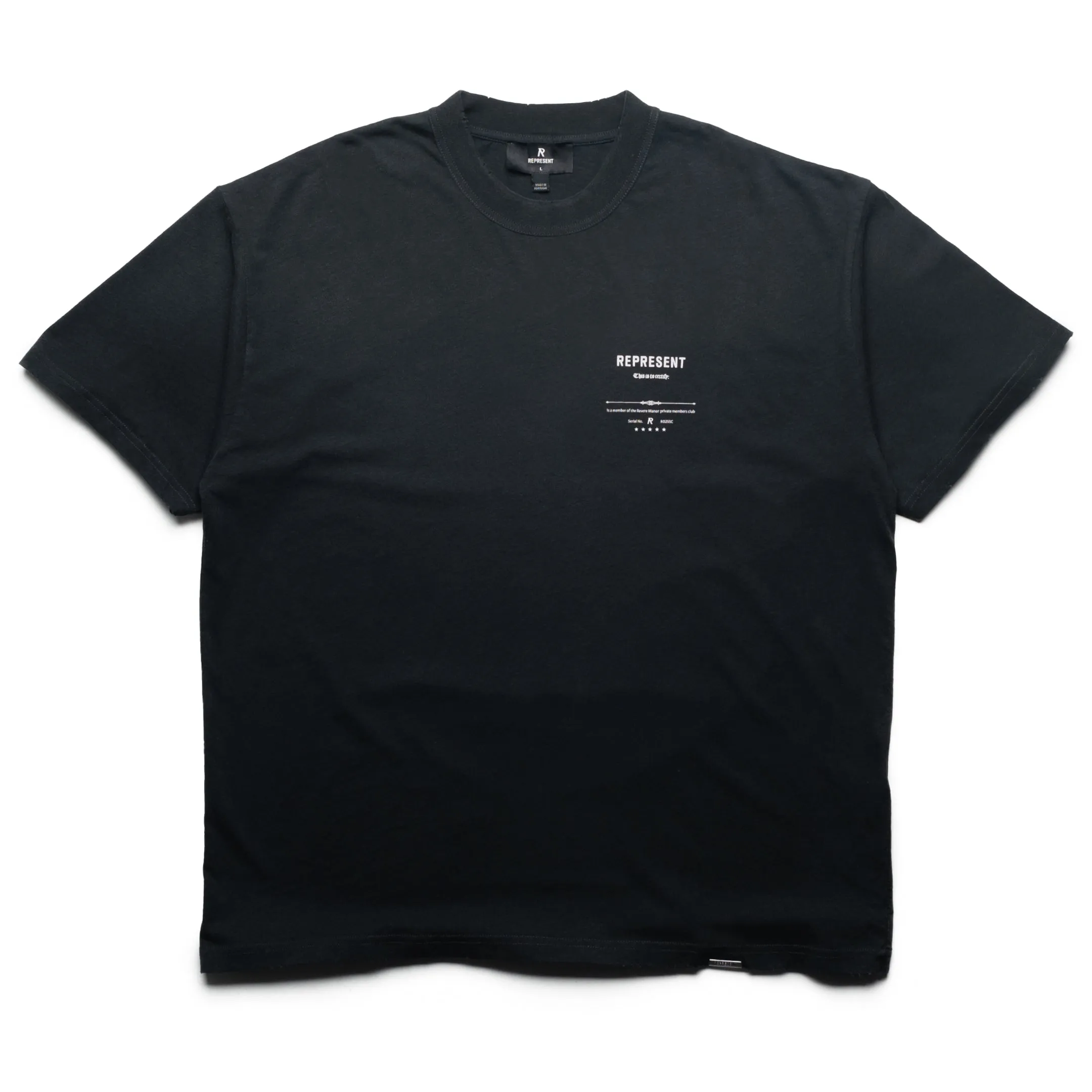 Represent Revere Manor Tee - Stained Black Girls' night out