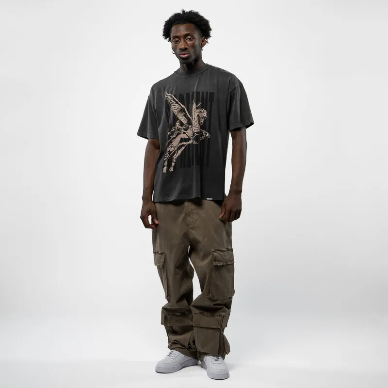 vest silhouette hidden closure Represent Spirits Mascot Tee - Aged Black