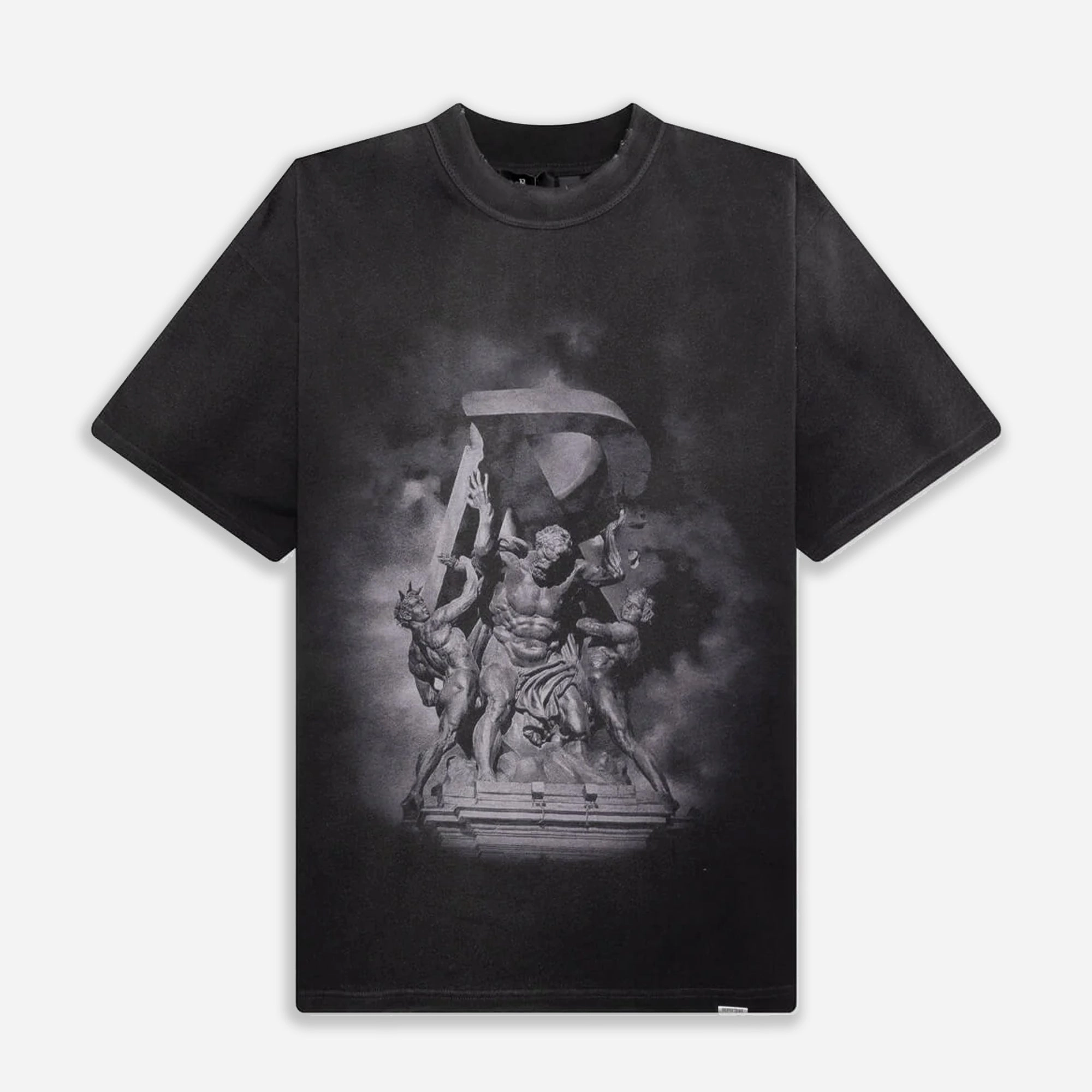 REPRESENT | ATLAS T-SHIRT { STAINED BLACK Craft Core