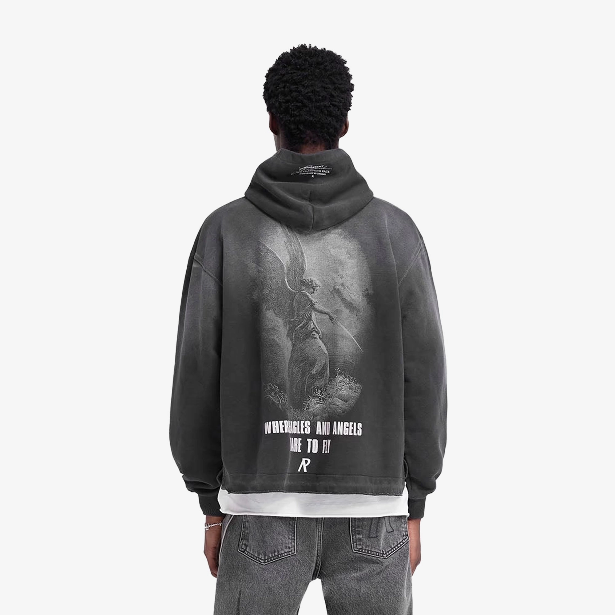 Represent | GODSPEED HOODIE { AGED BLACK OdorResistant Coating Thermal Insulation Layer