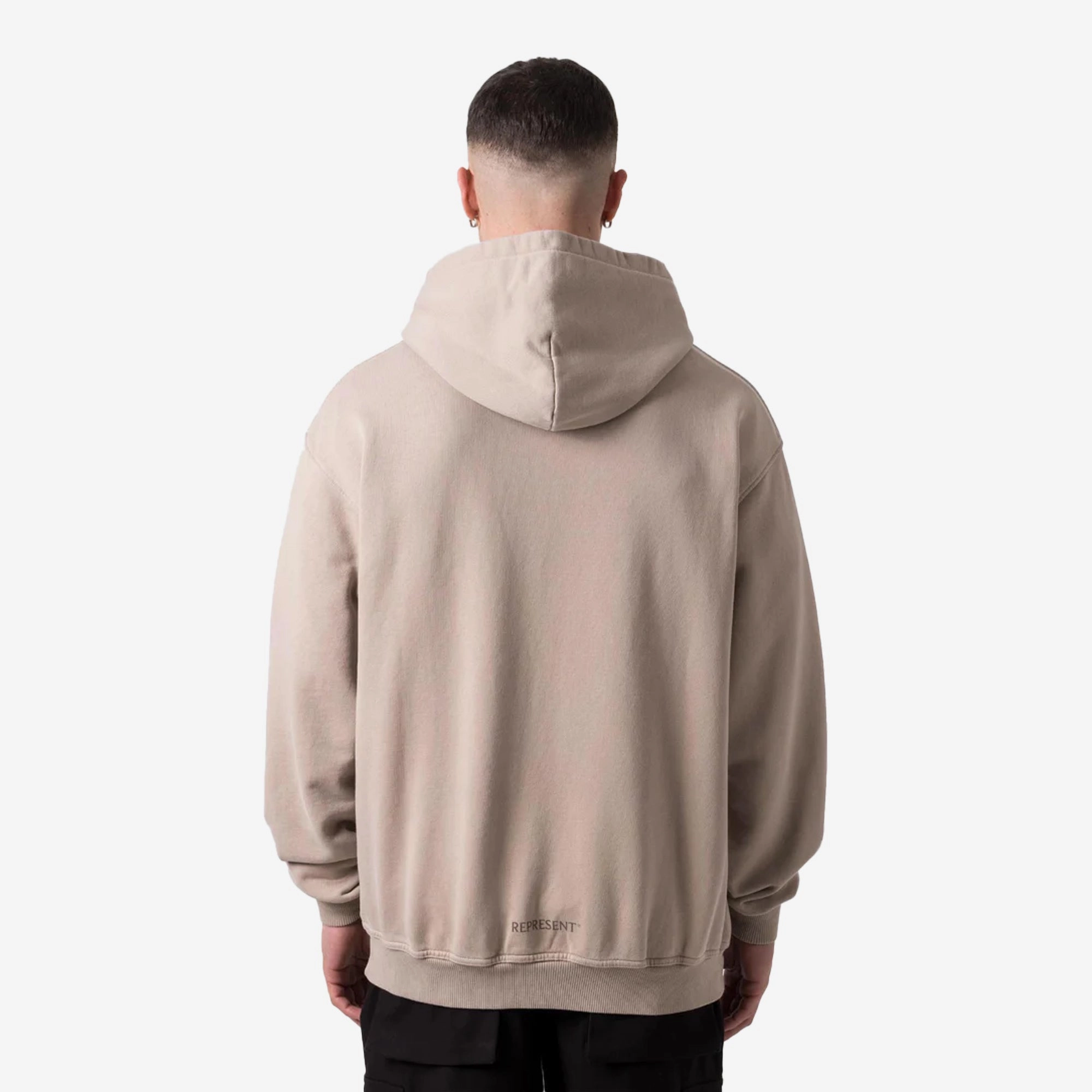 DoubleStitchReinforcement Represent | HORIZONS HOODIE  { TAUPE