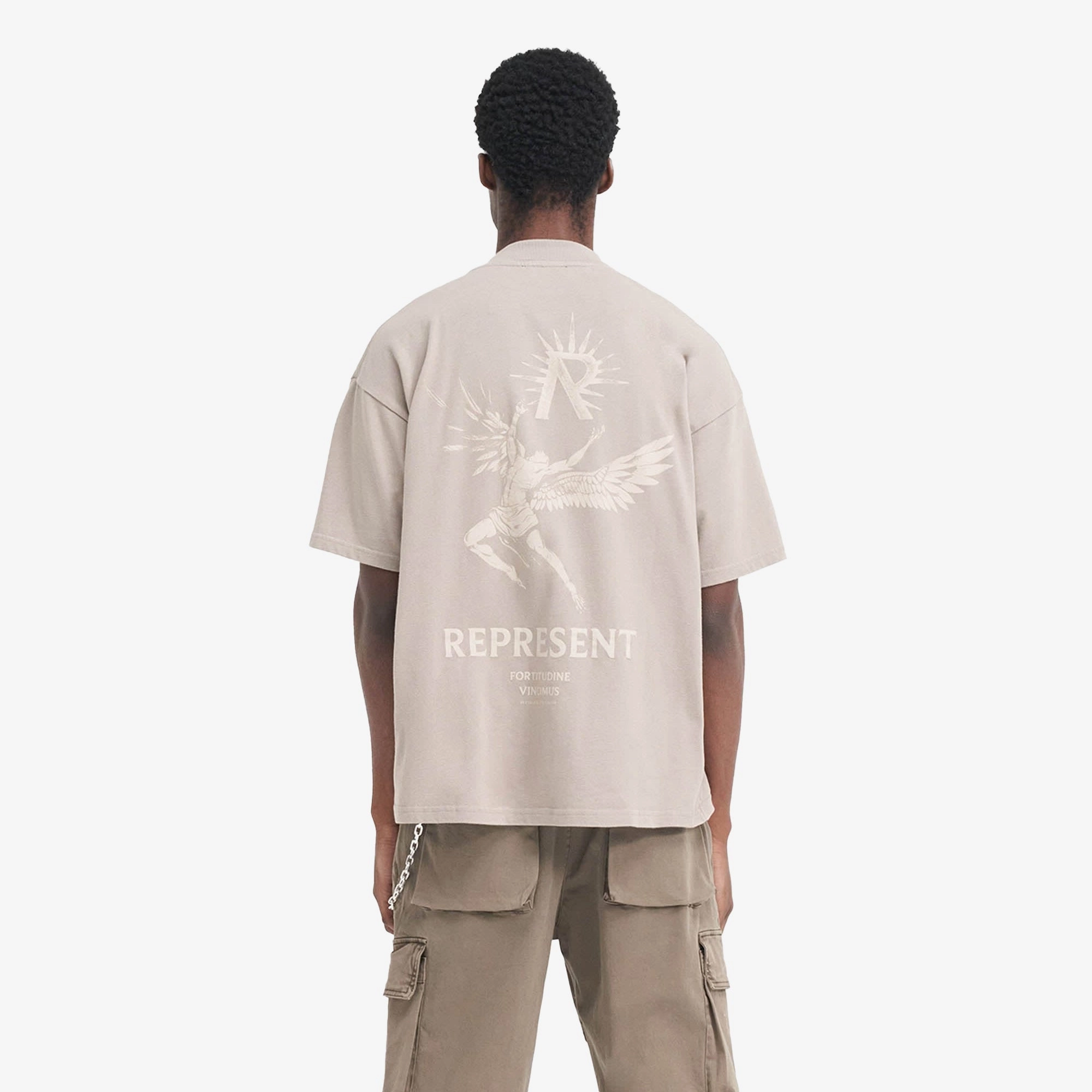 Represent | ICARUS T-SHIRT  { TAUPE QuickEvaporation Clear Tone