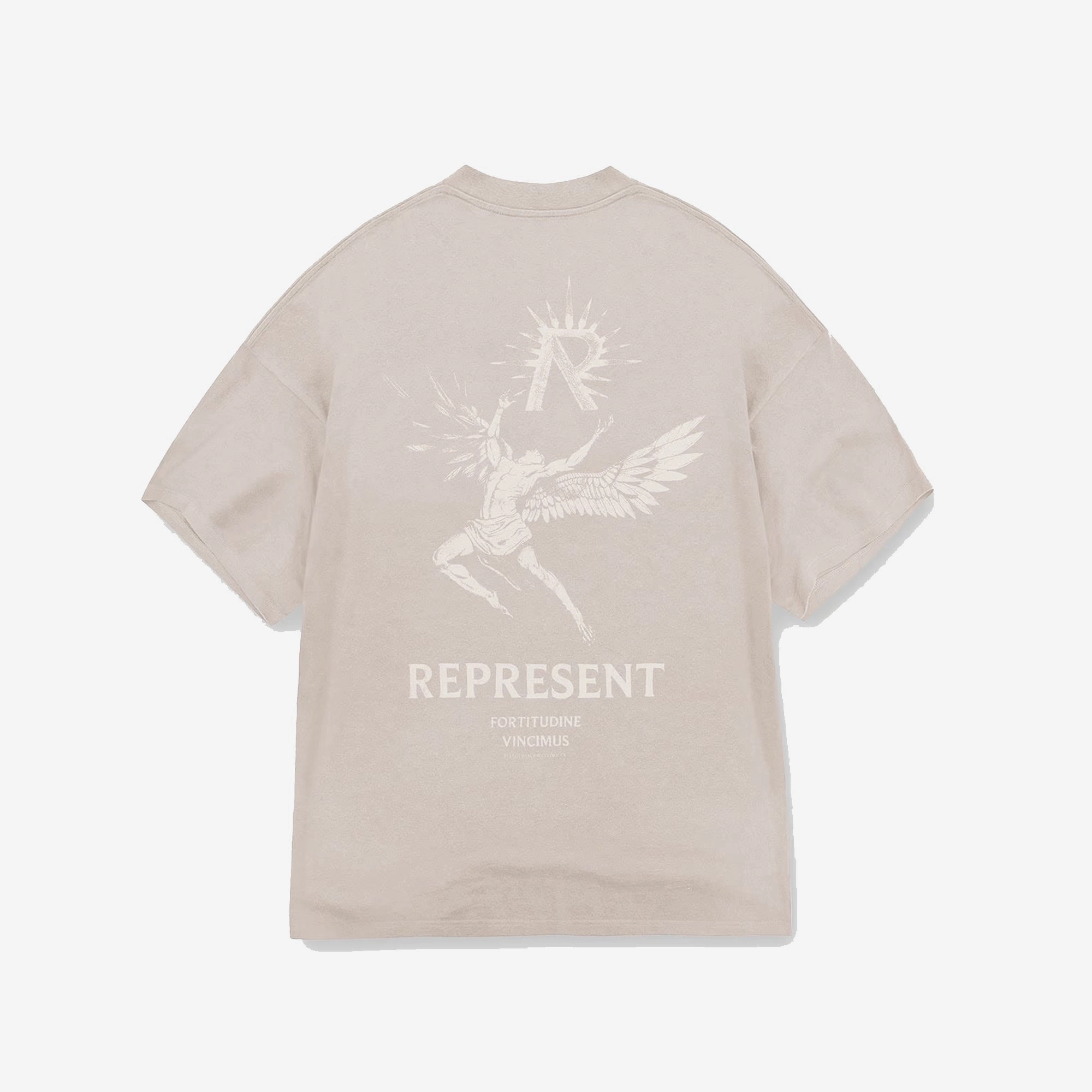 Represent | ICARUS T-SHIRT  { TAUPE Glam Night