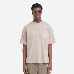 Represent | ICARUS T-SHIRT  { TAUPE EasyAdjustment Suede Mood