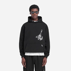 Represent | KEYS TO THE CLUB HOODIE { JET BLACK AntiSlip Grip StaticFree Material