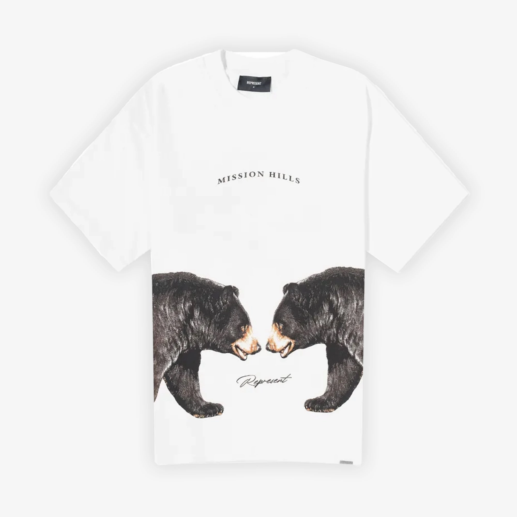 AbrasionResistant Represent | MISSION HILLS T-SHIRT  { FLAT WHITE