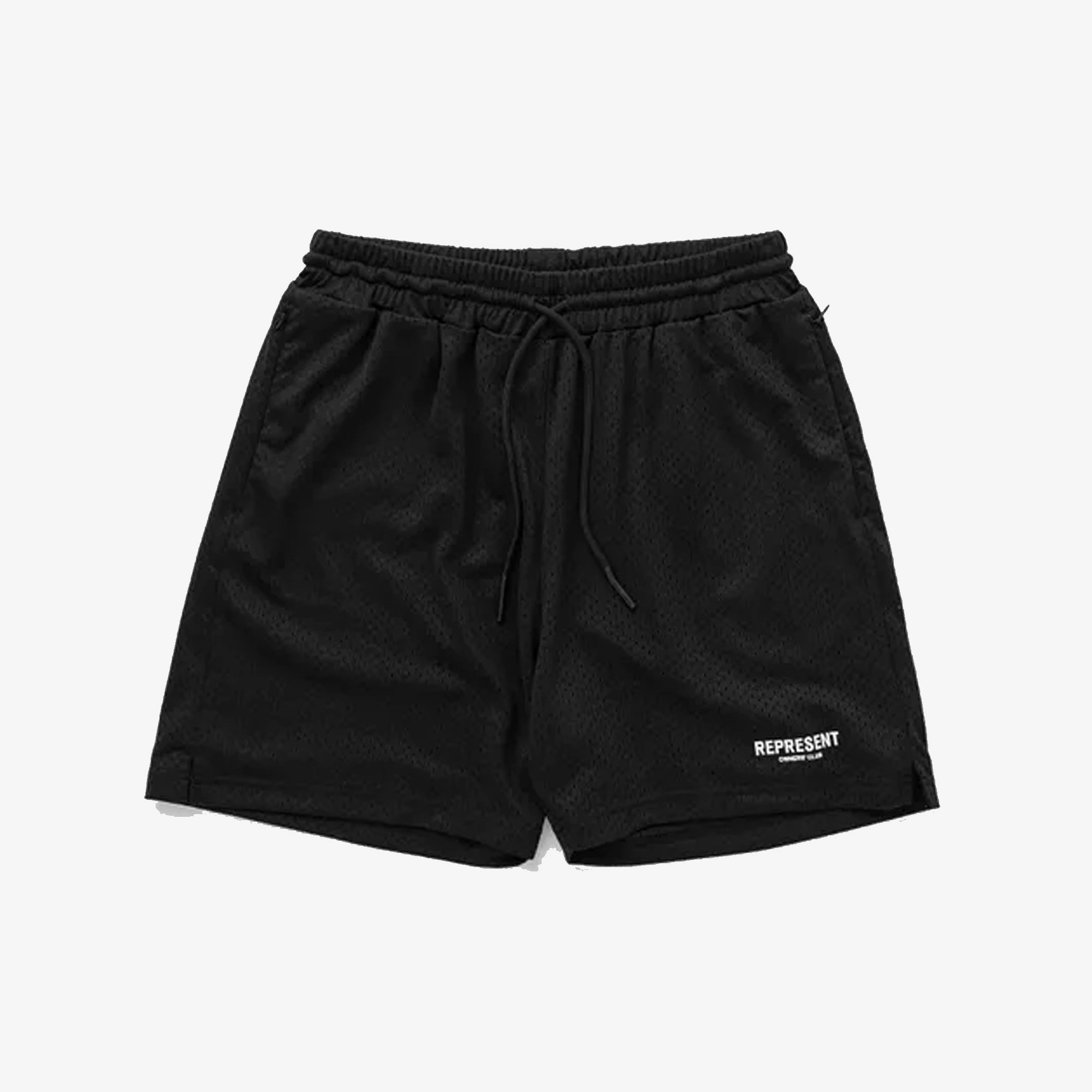 TaglessNeckline Adjustable Fit Represent | OWNERS CLUB MESH SHORT  { BLACK