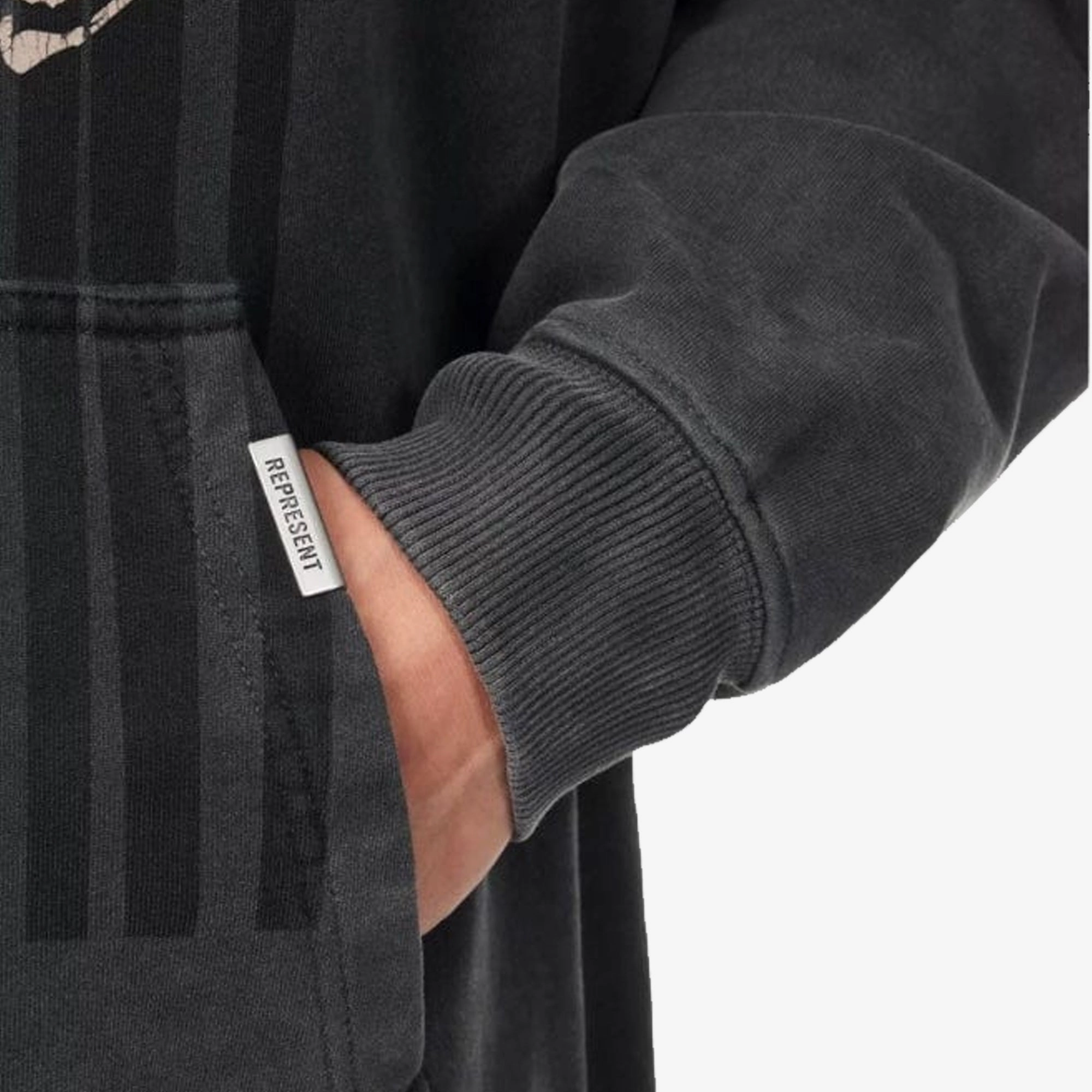 Represent | SPIRITS MASCOT HOODIE  { AGED BLACK Street Light