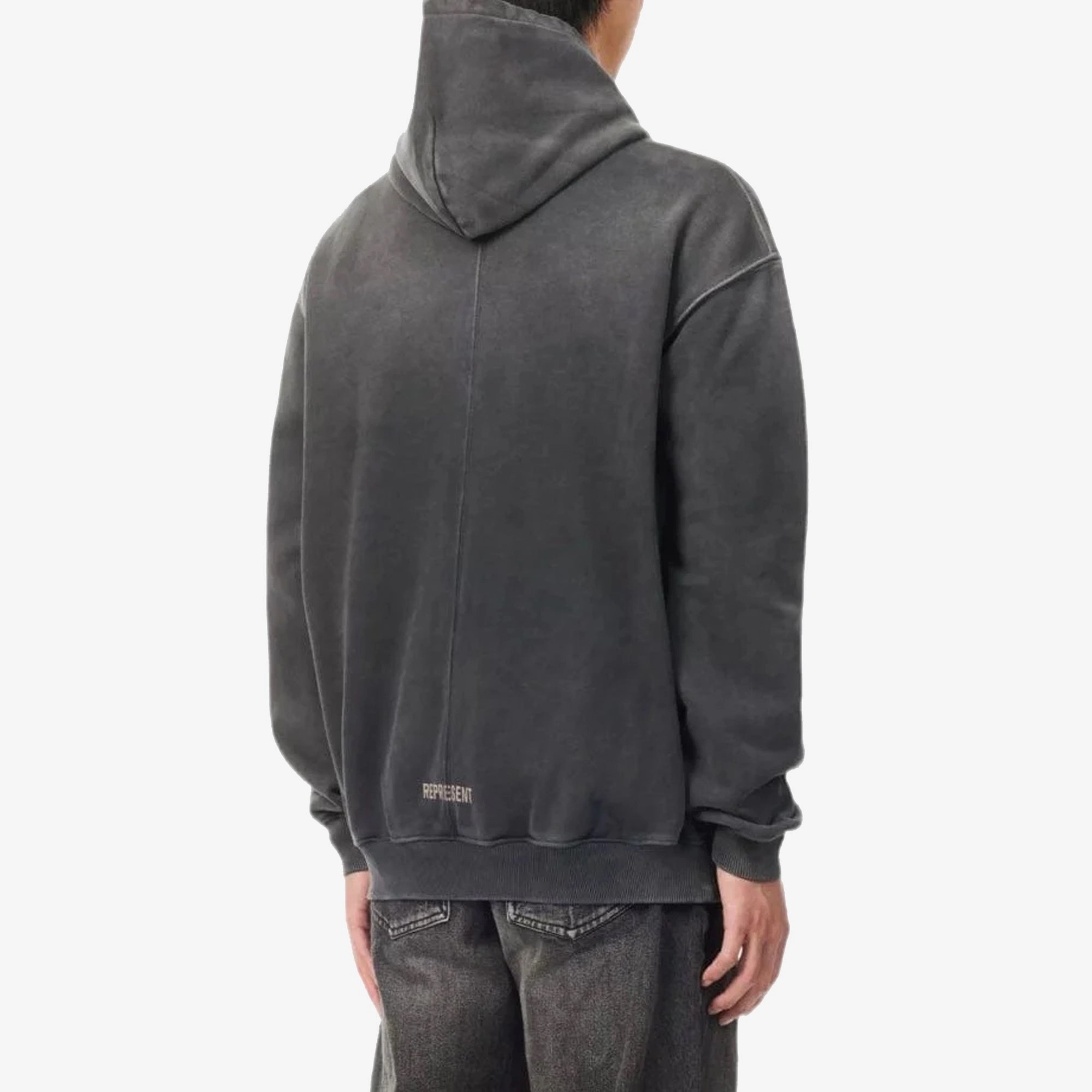 Represent | SPIRITS MASCOT HOODIE  { AGED BLACK SmoothGripFastenings Kind Soul