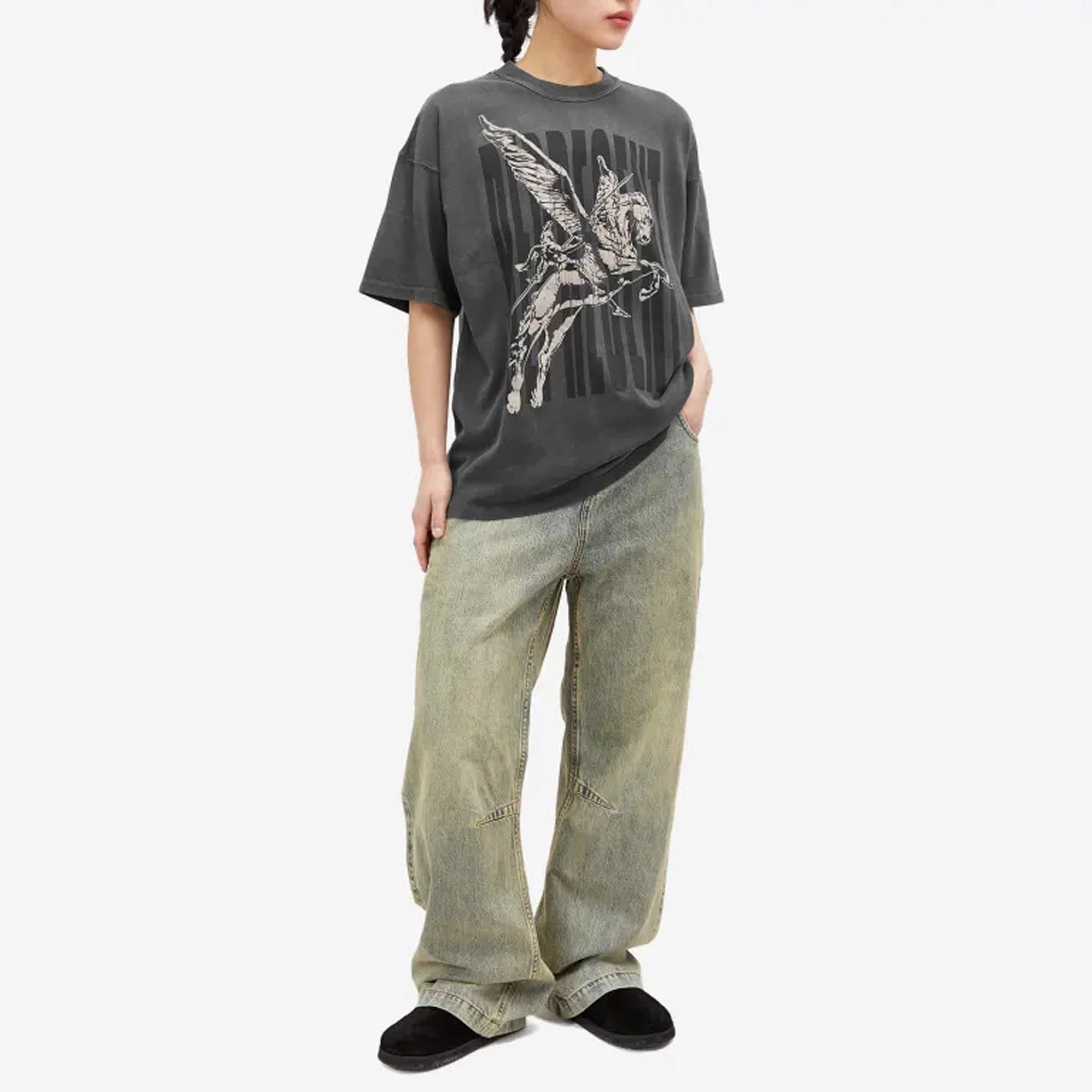 Represent | SPIRITS MASCOT T-SHIRT  { AGED BLACK Lightweight Layering