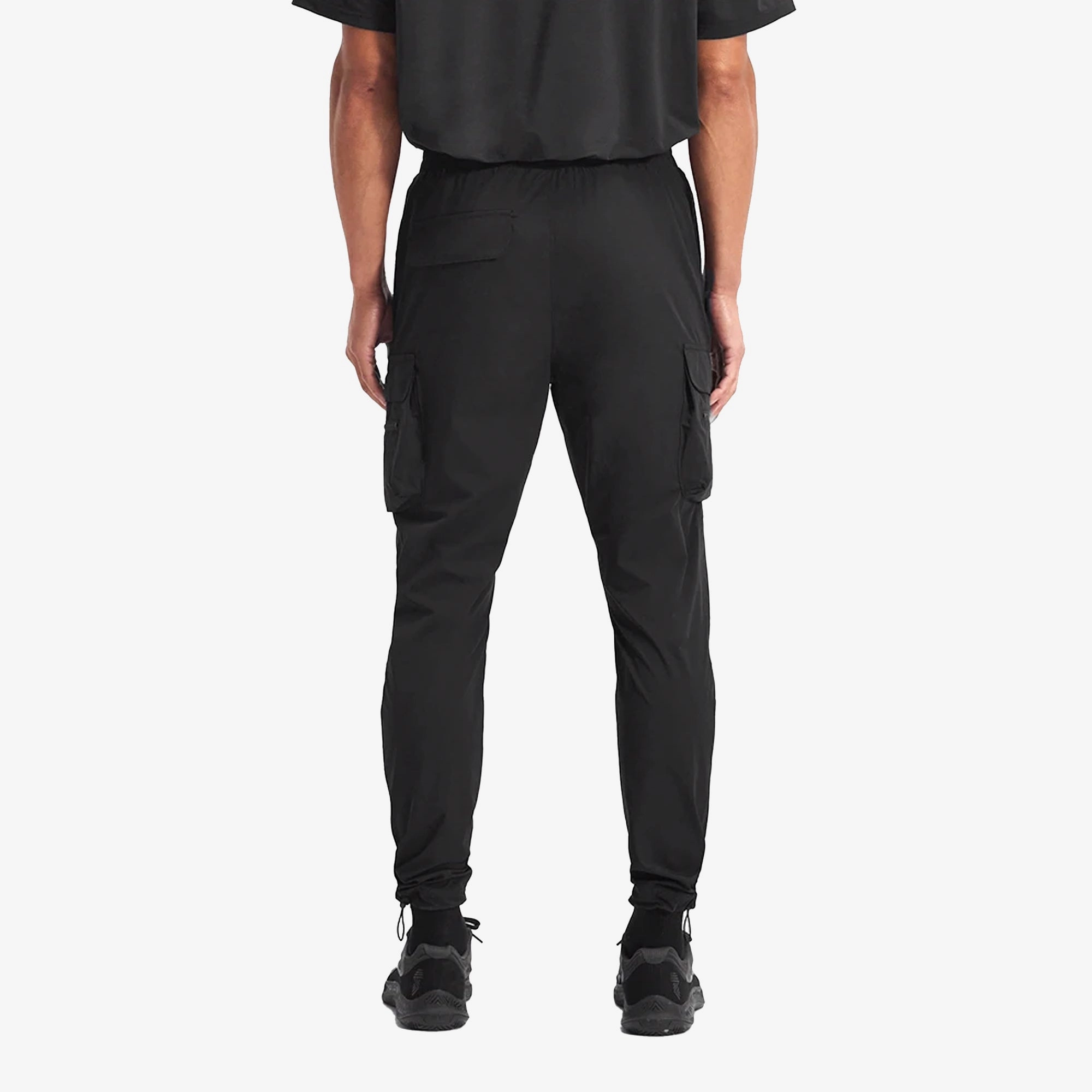 REPRESENT | STEPPED HEM SWEATPANTS { 247 PANT { BLACK TaglessNeckline QuickRelease Fasteners