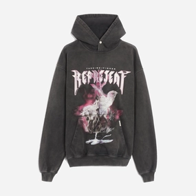 Breathable mesh Loose Fit Represent | TAKE ME HIGHER HOODIE  { VINTAGE GREY