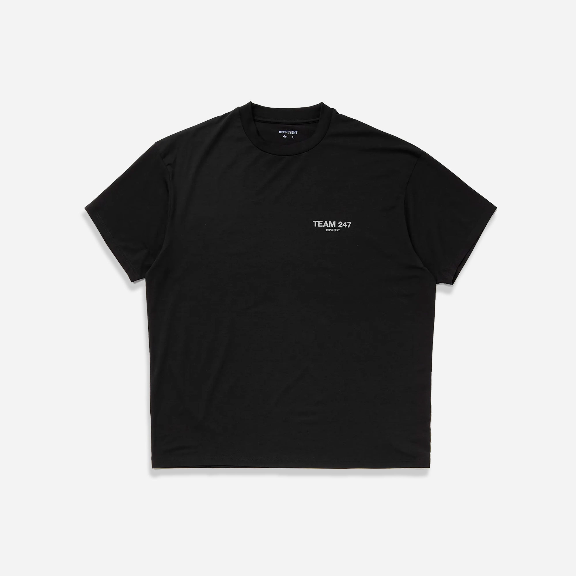 AntiOdor Fabric TemperatureRegulatingLining REPRESENT | TEAM 247 OVERSIZED T-SHIRT { BLACK