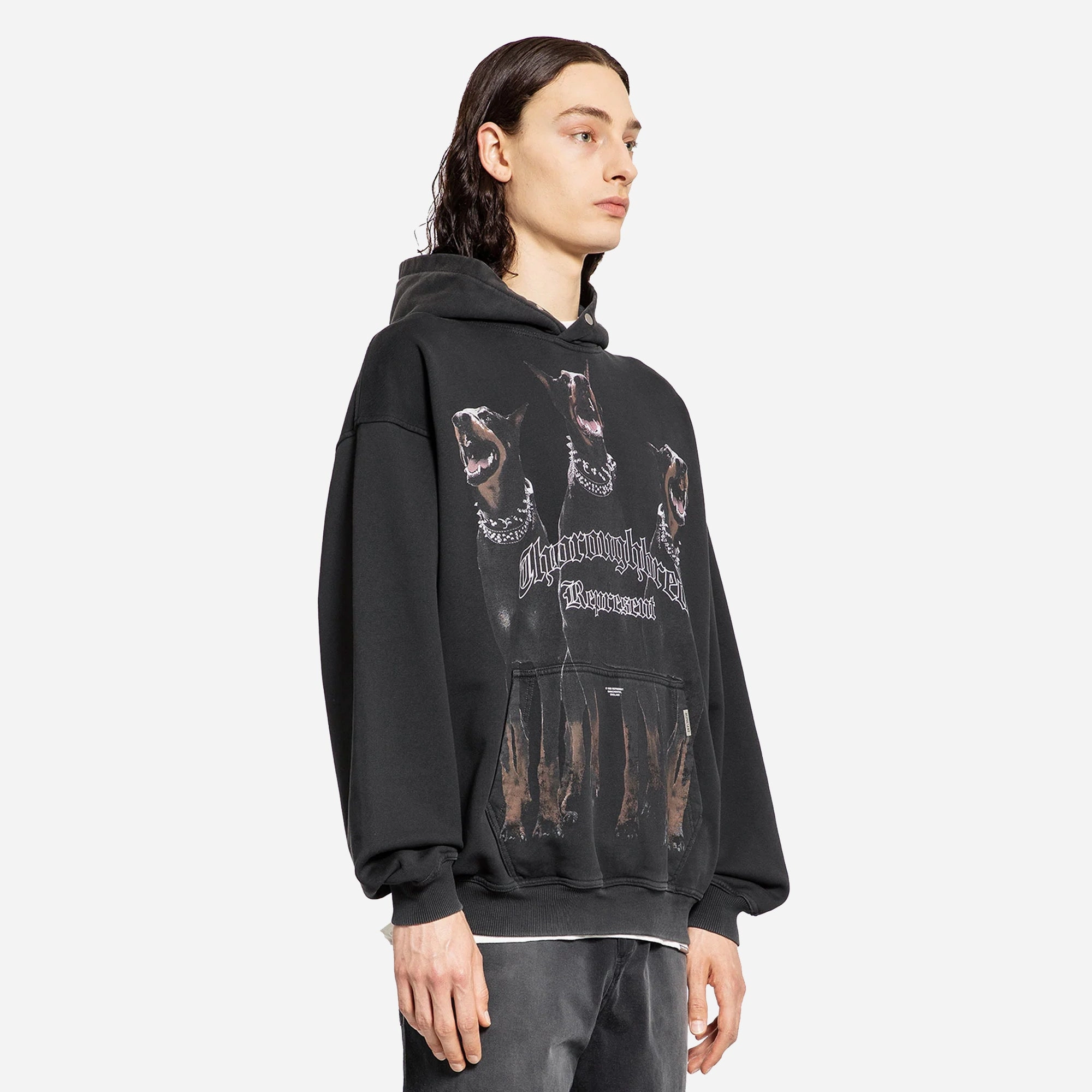 StaticResistant Represent | THOROUGHBRED HOODIE { VINTAGE/BLACK