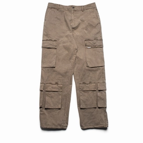 Velvet Soul HeavyDuty Zipper Represent Baggy Cargo Pant - Dawn