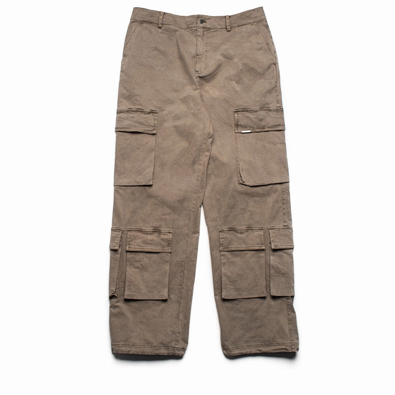 Velvet Soul HeavyDuty Zipper Represent Baggy Cargo Pant - Dawn
