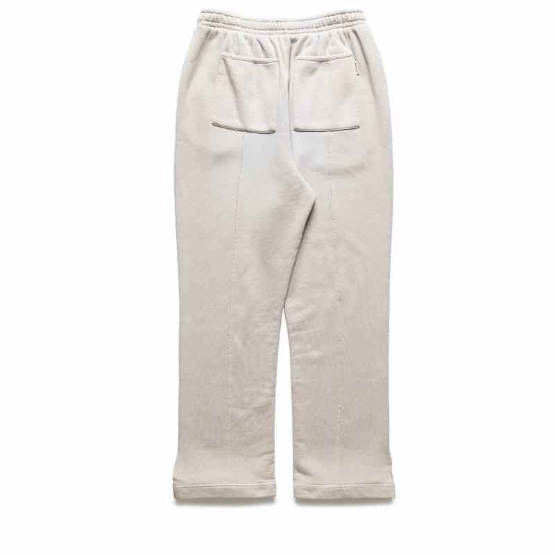 Laser Cut Ventilation Tension Control Waist Represent Step Hem Sweatpants - Oat