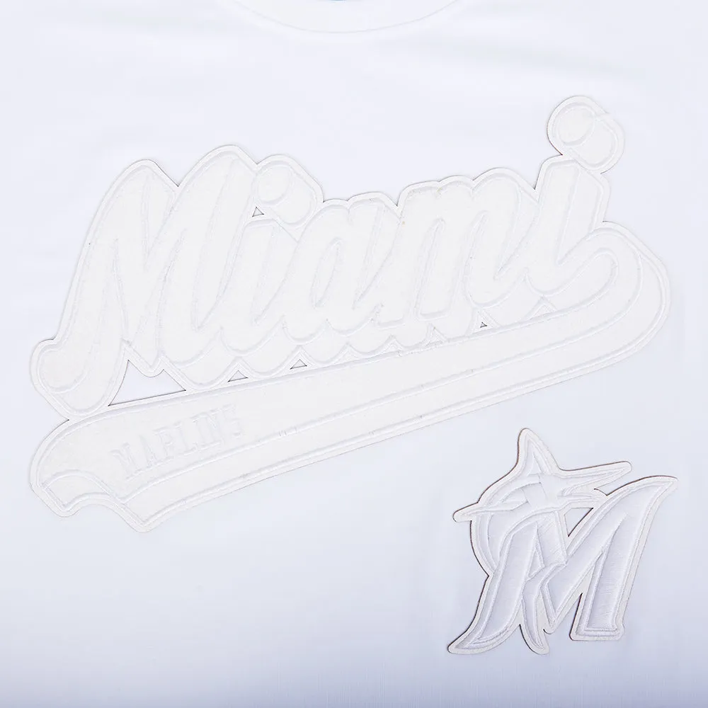 Miami Marlins White Out Tee -Mens Lightweight Layering