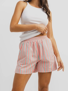 All Season Resort Short in Melon Stripe
