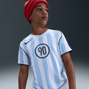 KIDS TOTAL 90 DRI-FIT SOCCER JERSEY - PSYCHIC BLUE / WHITE Forest Air Adjustable Fit