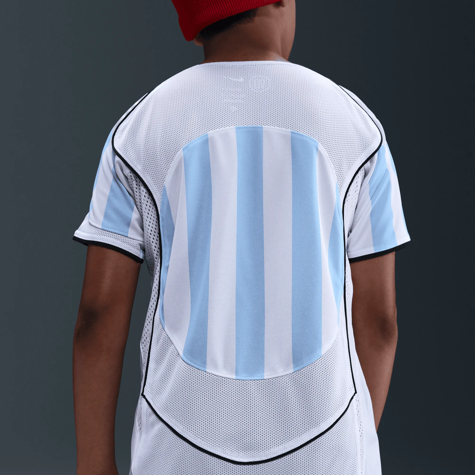 KIDS TOTAL 90 DRI-FIT SOCCER JERSEY - PSYCHIC BLUE / WHITE City Soul
