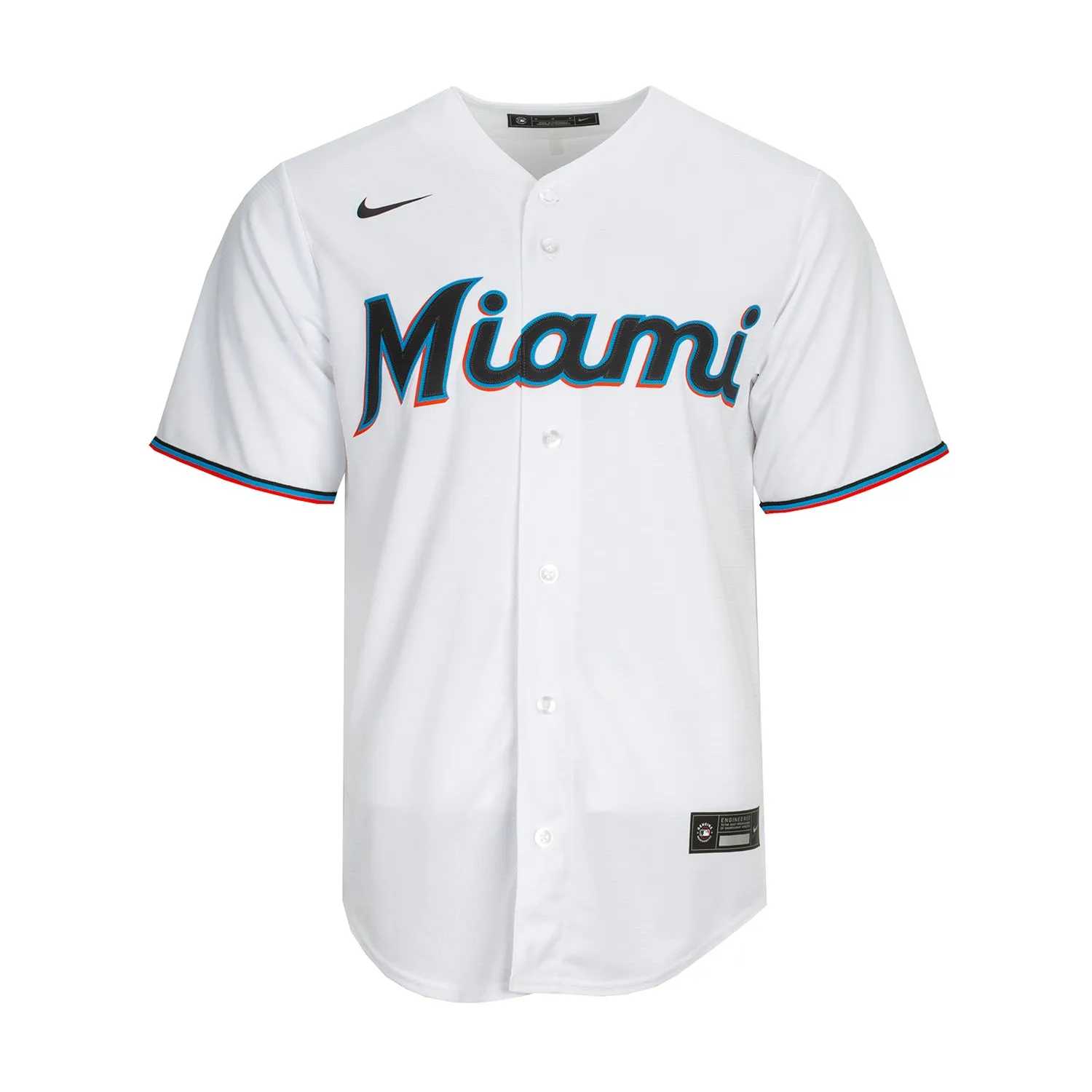 Marlins Nike Replica Home Jersey - Mens Dense Fit