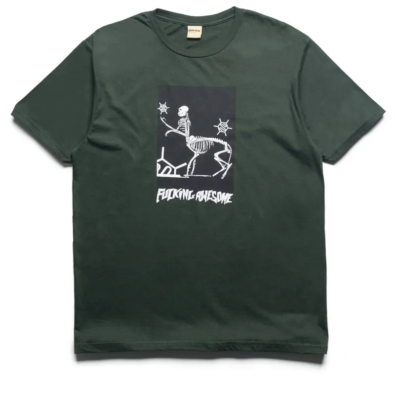 Anti-pilling Male fit Fucking Awesome Centaur Tee - Forest Green