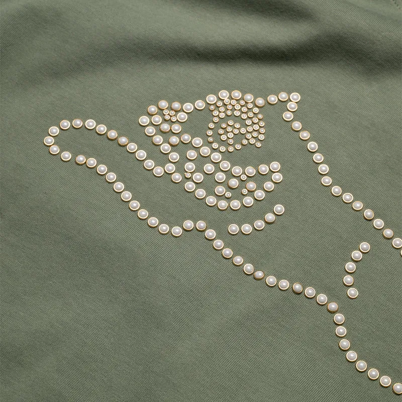 Ice Cream Pearl Beads Tee - Sea Spray Printed
