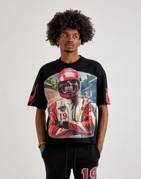 QuickAccess Pockets BKYS  Waves Short Sleeve Tee