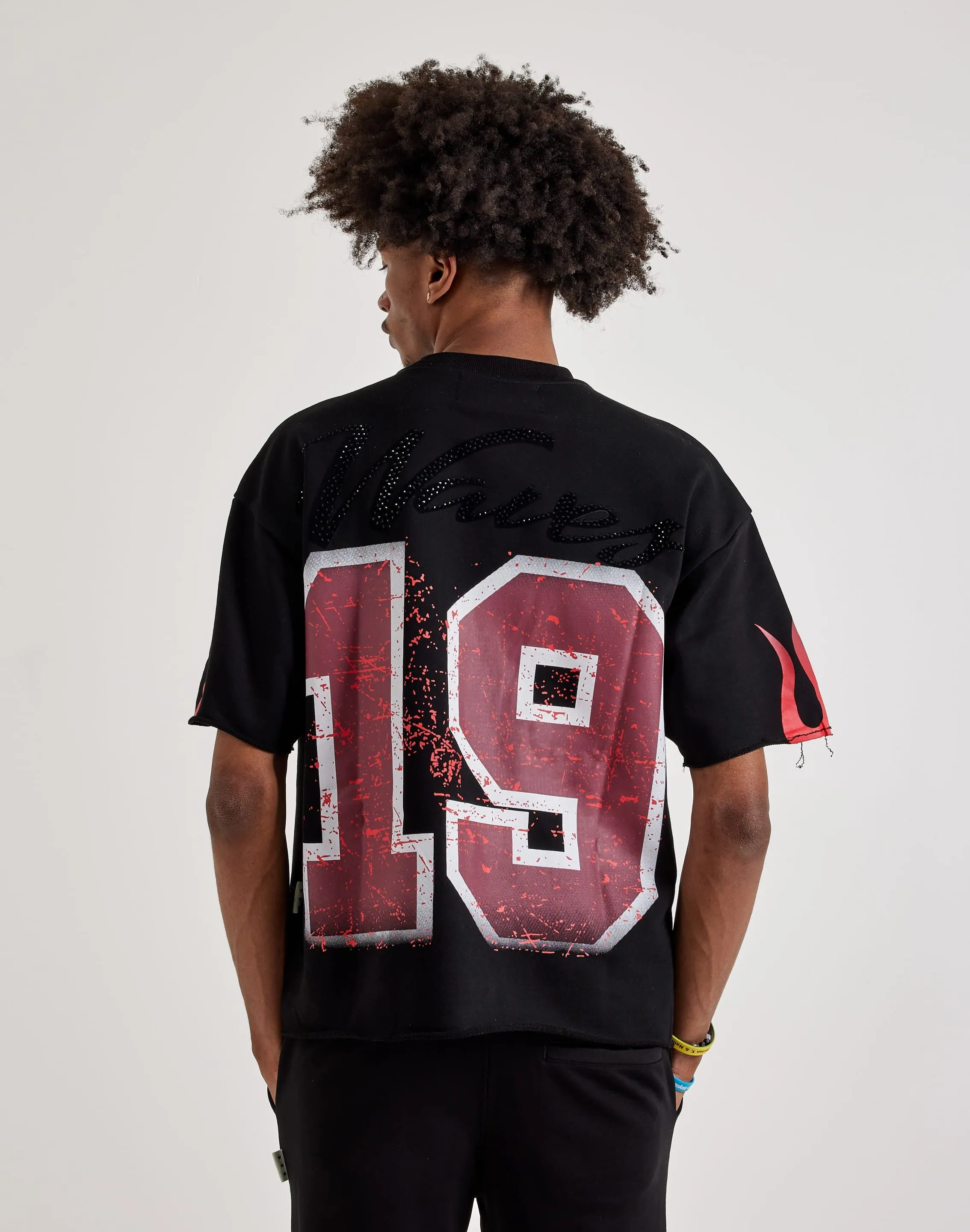BKYS  Waves Short Sleeve Tee Flatlock stitching