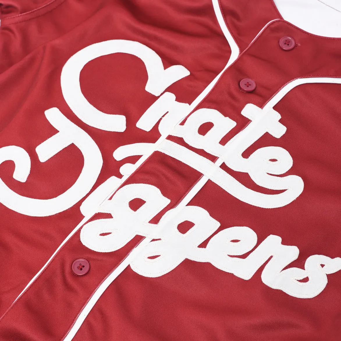 Neat Edge CRATE DIGGERS PHILADELPHIA JERSEY - BURGUNDY