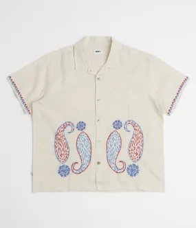 Travel-friendly Weekend Outfit Obey Quentin Short Sleeve Shirt - Birch Multi